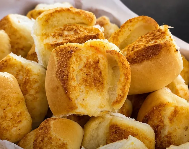 Pães de sal dourados